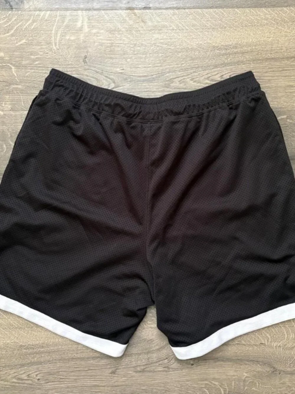 Jordan Black Shorts with JORDAN Graphic & White Trim (L)